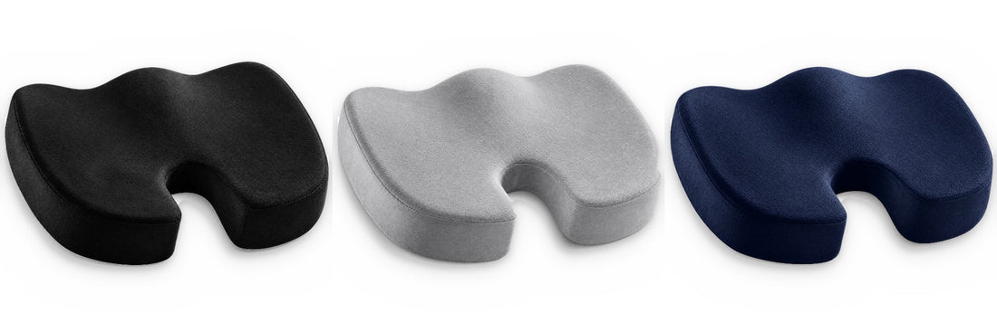 Gel seat cushion in 3 colors: black, gray and blue